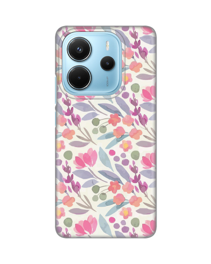 Torbica Silikonska Print za Xiaomi Redmi Note 14 4G Watercolor Flower