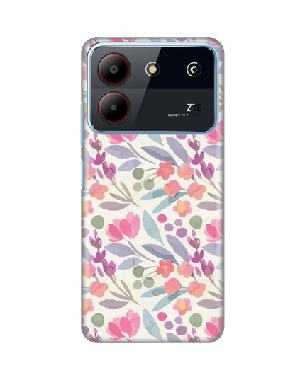 Torbica Silikonska Print za ZTE Blade A54 Watercolor Flowers