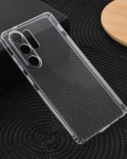 Torbica silikonska Ultra Thin with pluggy za Samsung S938B Galaxy S25 Ultra transparent