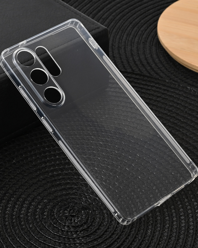 Torbica silikonska Ultra Thin with pluggy za Samsung S938B Galaxy S25 Ultra transparent