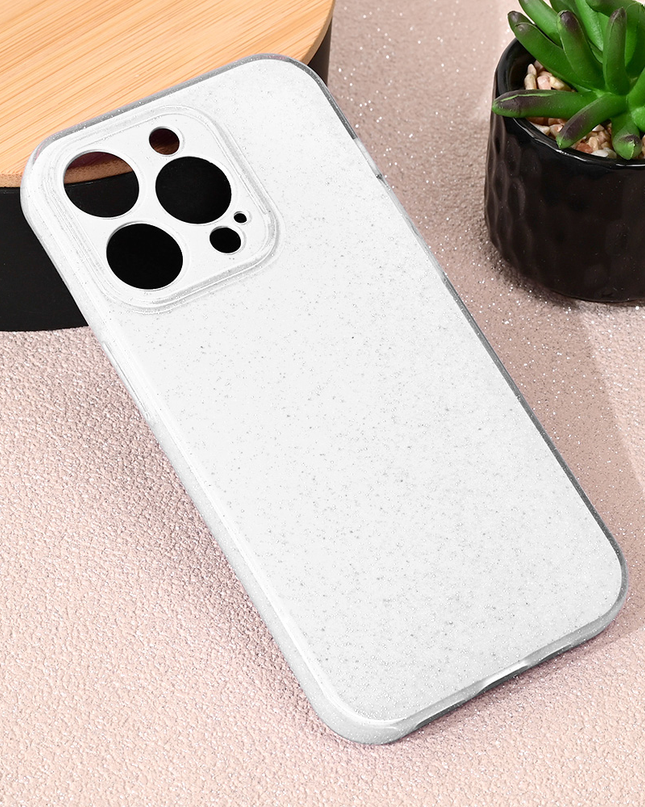Torbica Sparkle Dust za iPhone 15 Pro 6.1 bela