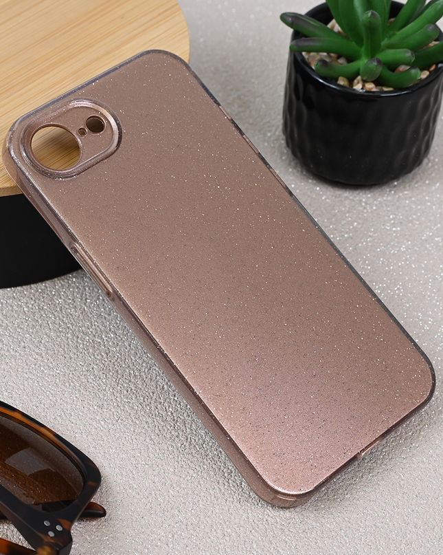 Torbica Sparkle Dust za iPhone 16E 6.1 roze zlatna