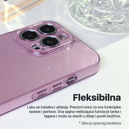 Torbica Sparkle Dust za Samsung A156B Galaxy A15 5G svetlo plava