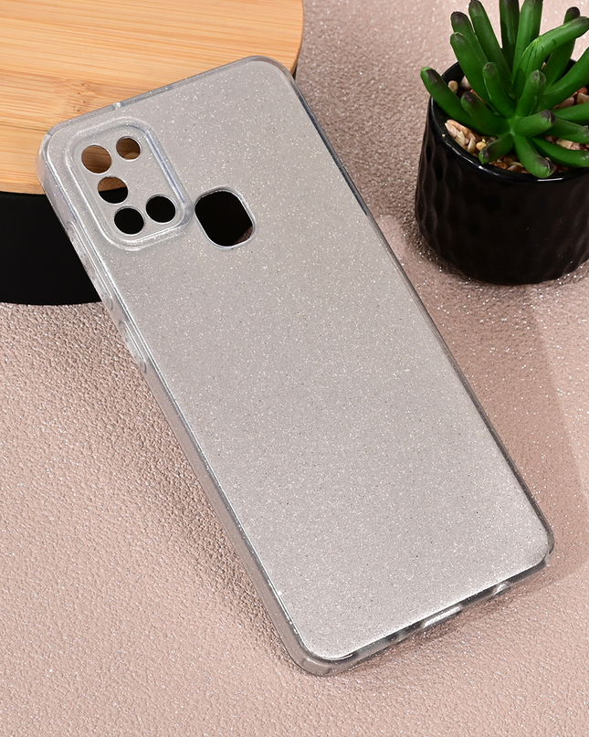 Torbica Sparkle Dust za Samsung A217F Galaxy A21s srebrna