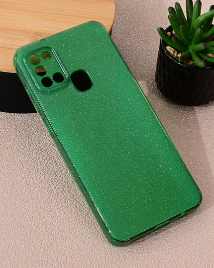Torbica Sparkle Dust za Samsung A217F Galaxy A21s zelena