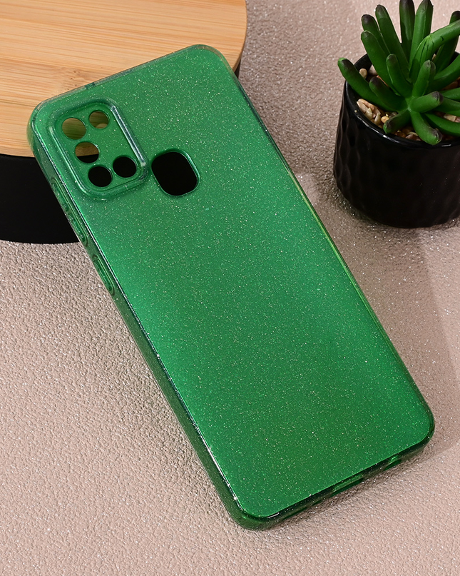 Torbica Sparkle Dust za Samsung A217F Galaxy A21s zelena