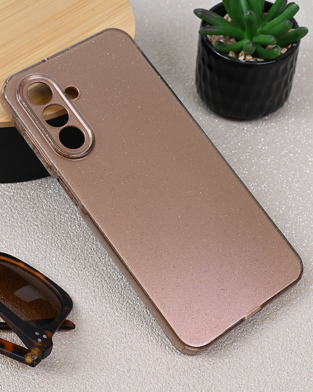 Torbica Sparkle Dust za Samsung A266B Galaxy A26 5G roze zlatna
