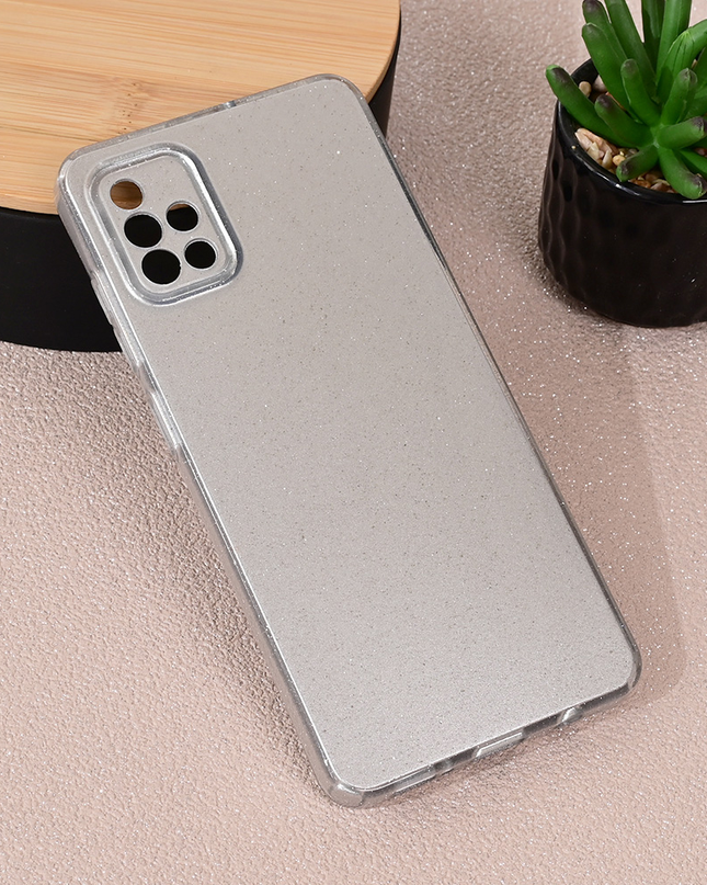 Torbica Sparkle Dust za Samsung A515F Galaxy A51 srebrna