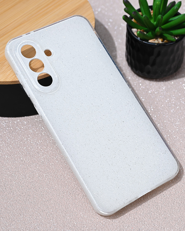 Torbica Sparkle Dust za Samsung A566B Galaxy A56 5G bela
