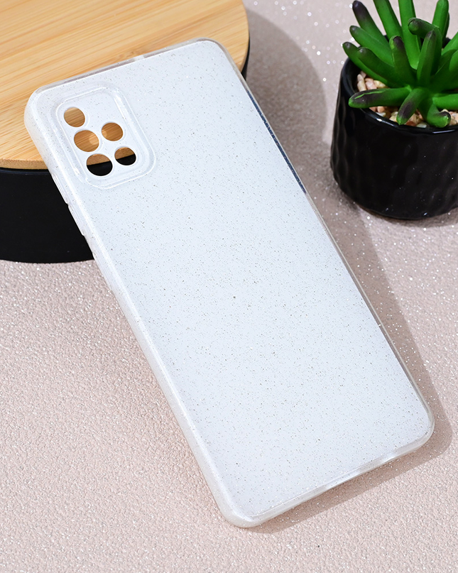 Torbica Sparkle Dust za Samsung A715F Galaxy A71 bela