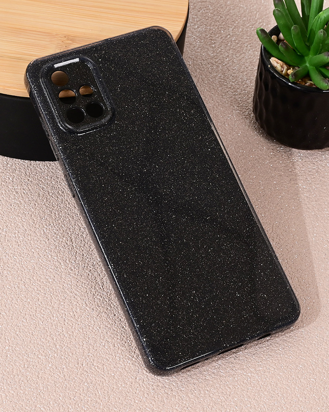 Torbica Sparkle Dust za Samsung A715F Galaxy A71 crna