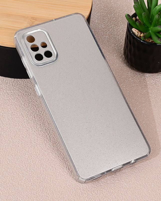 Torbica Sparkle Dust za Samsung A715F Galaxy A71 srebrna