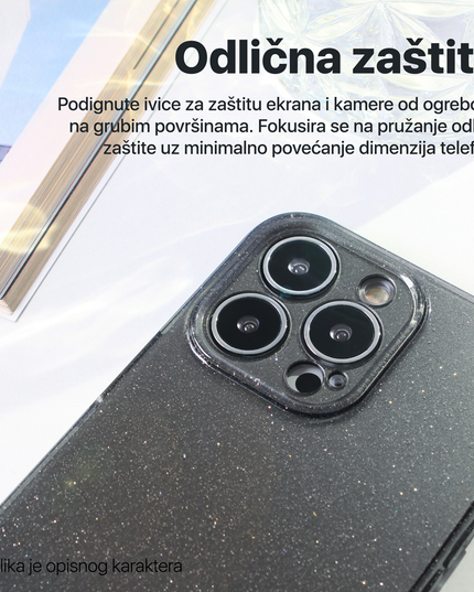 Torbica Sparkle Dust za Samsung S938B Galaxy S25 Ultra srebrna
