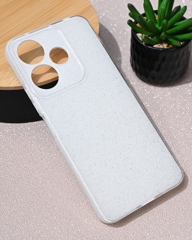 Torbica Sparkle Dust za Xiaomi Redmi 13 4G bela