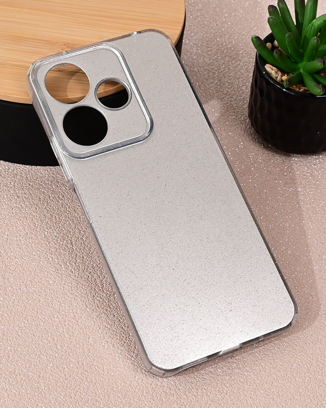 Torbica Sparkle Dust za Xiaomi Redmi 13 4G srebrna