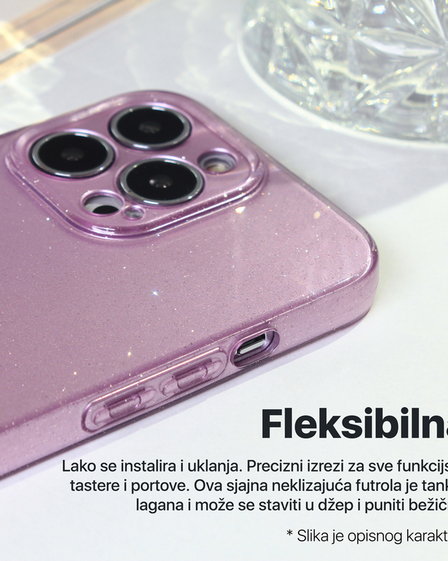 Torbica Sparkle Dust za Xiaomi Redmi 14C/Redmi A4 plava