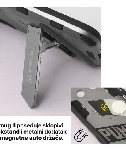 Maska Strong II za Huawei Nova Y90 srebrna