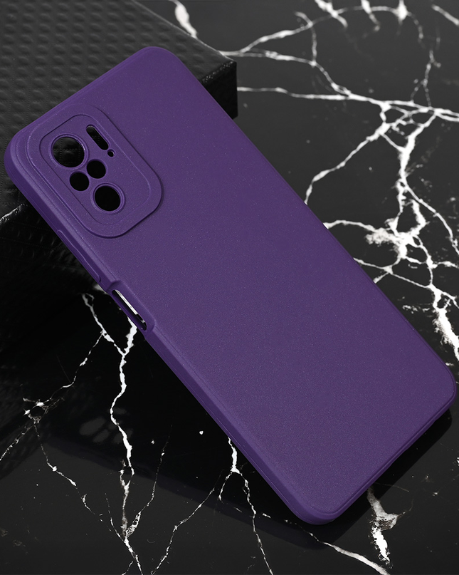 Maska Teracell Giulietta za Xiaomi Redmi Note 10 4G/Note 10s mat tamno ljubicasta