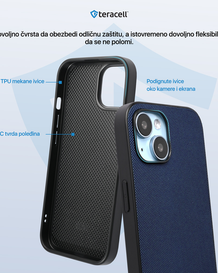 Torbica Teracell Scrub za Samsung S938B Galaxy S25 Ultra tamno plava