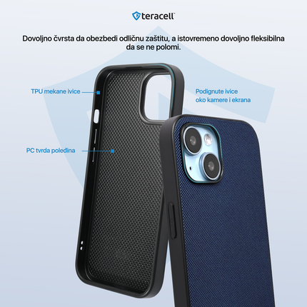 Torbica Teracell Scrub za Xiaomi Redmi Note 14 Pro Plus tamno zelena