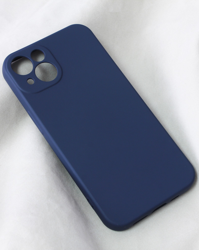Torbica Teracell Soft Velvet za iPhone 13 6.1 tamno plava