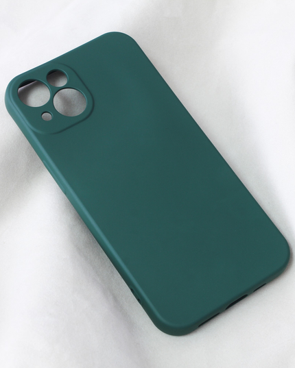 Torbica Teracell Soft Velvet za iPhone 13 6.1 tamno zelena