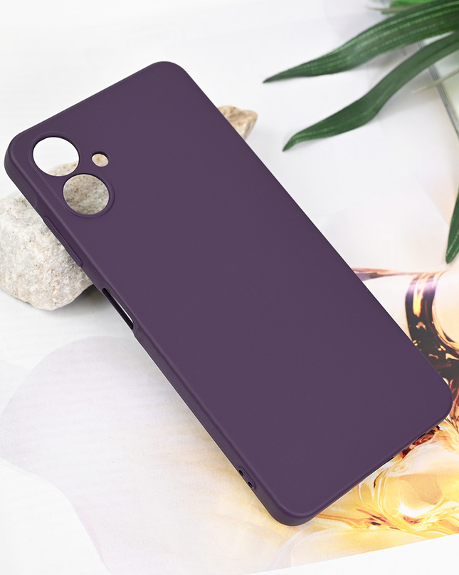 Torbica Teracell Soft Velvet za Samsung A065F Galaxy A06 tamno ljubicasta