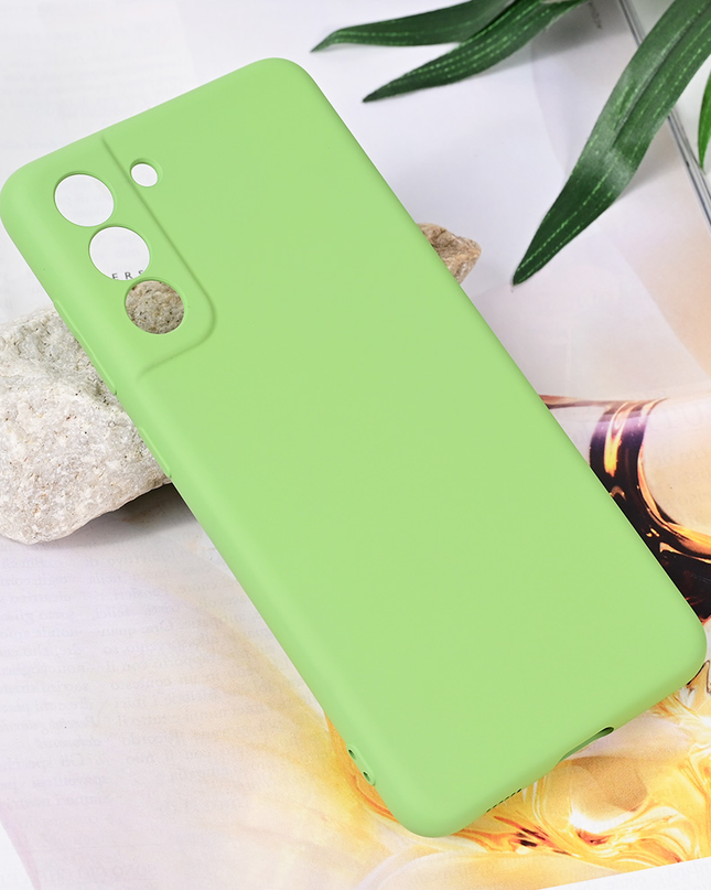 Torbica Teracell Soft Velvet za Samsung G990 Galaxy S21 FE zelena