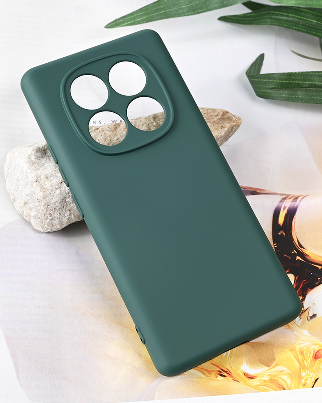 Torbica Teracell Soft Velvet za Xiaomi Redmi Note 14 Pro 4G (EU) tamno zelena