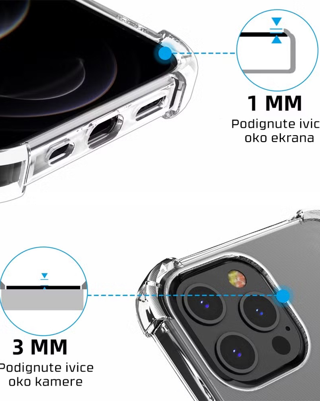 Torbica Transparent ice Cube za Xiaomi Redmi Note 14S (EU)