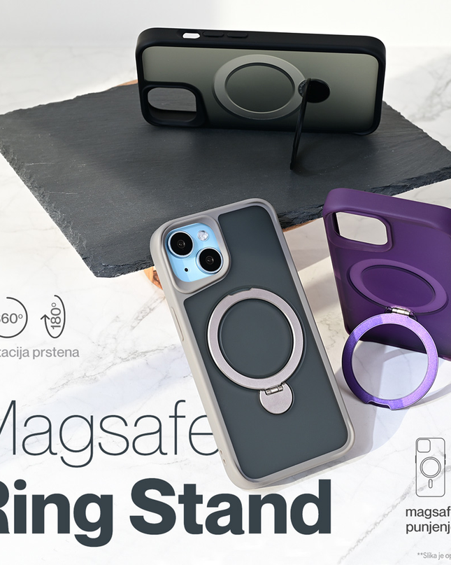 Torbica Magsafe Ring Stand za iPhone 16 Plus 6.7